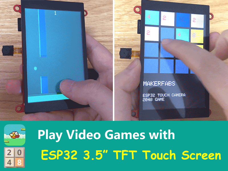 Play Video Games on ESP32 TFT Touch Screen