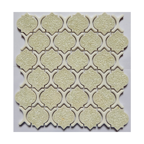  White Wall Brick Ceramic Mosaic Tile For Gold E
