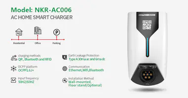Portable Wall Mounted AC Charging Station for Electric Car
