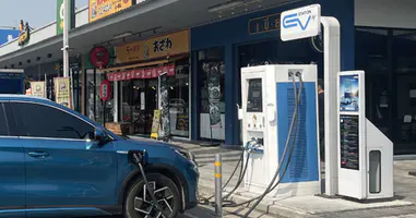 Our DC electric car charger is being used in many gas stations in Thailand