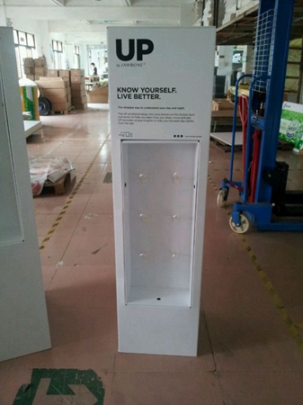 Jawbone-Upright Point of Sale Cardboard Display Stand