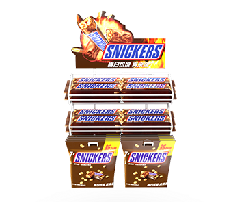Mars Wrigley-Snickers Wire Countertop Racks for Retail Stores