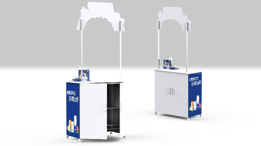 Mengniu-Retail Display Tables Promotional Table Stand