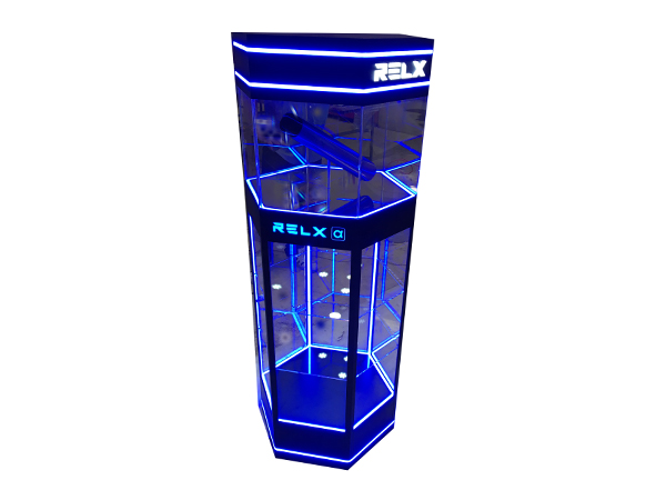 RELX玻璃发光单品展柜