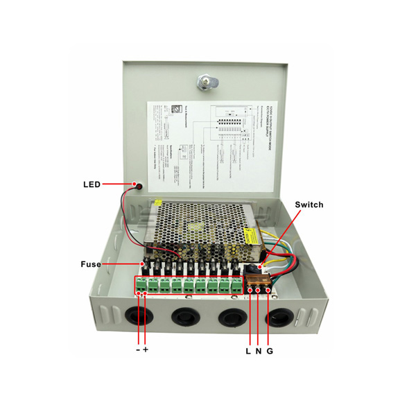 SB-60W-12-9 CCTV Power Supply Manufacturer