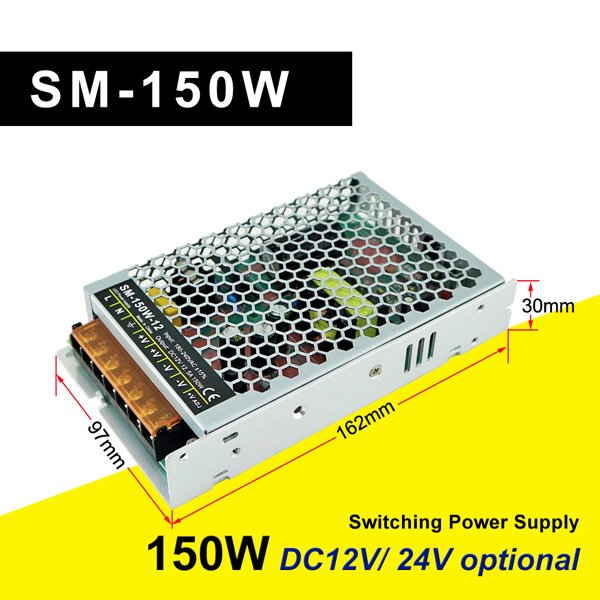 SM-150W-12 Slim Power Supply Switch