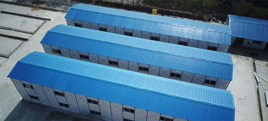 The fireproof and thermal insulation materials of the container house ensure safety.
