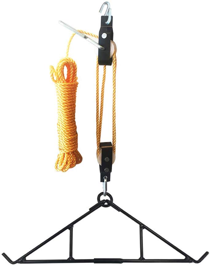 Gambrel and pulley hoist