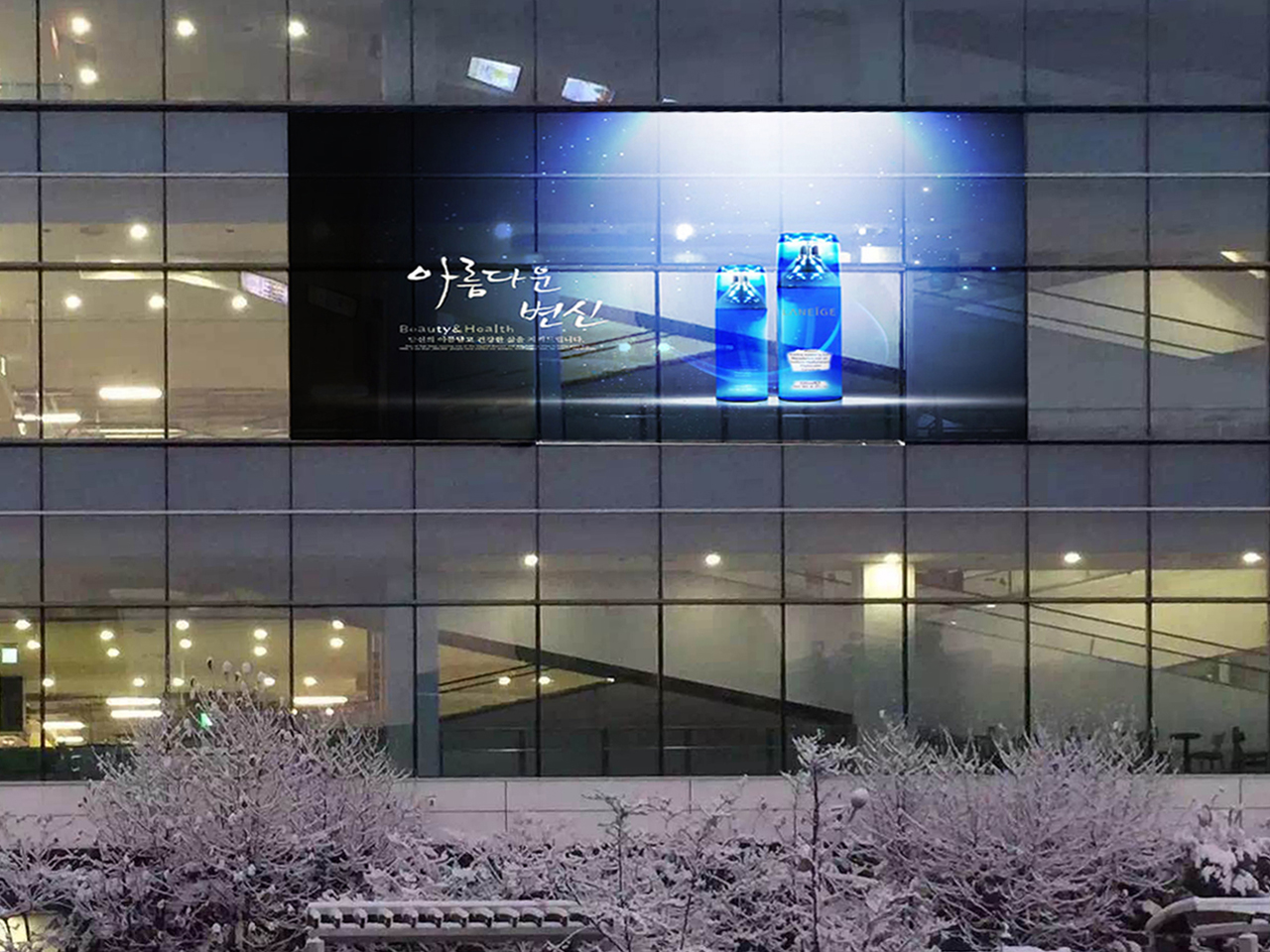 P10 transparent led display in Korea