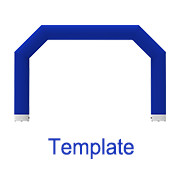 6x3.8x0.6m Hex airtight arch template