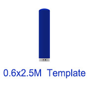 0.6m x2.5m Inflatable tube template