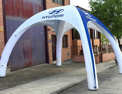 Inflatable event tents