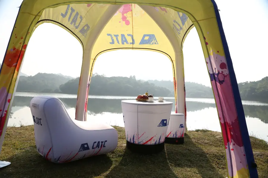 inflatable dome tent (101)