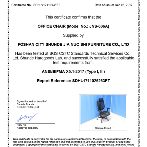 606A certificate