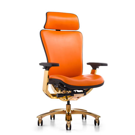 JNS-901 full  leather chair golden painting executive chair 