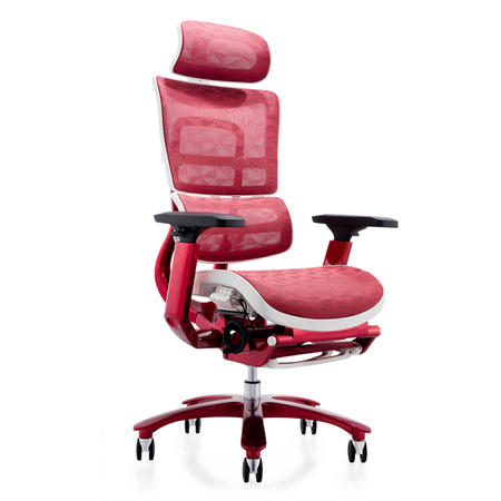 JNS-809L Red plating office chair with footrest