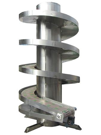 Vertical Spiral Conveyor for Boxes and Cartons