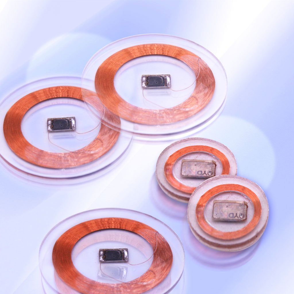 PVC 125KHz TK4100 T5577 Chip LF Round Clear RFID Tags Manufacturer