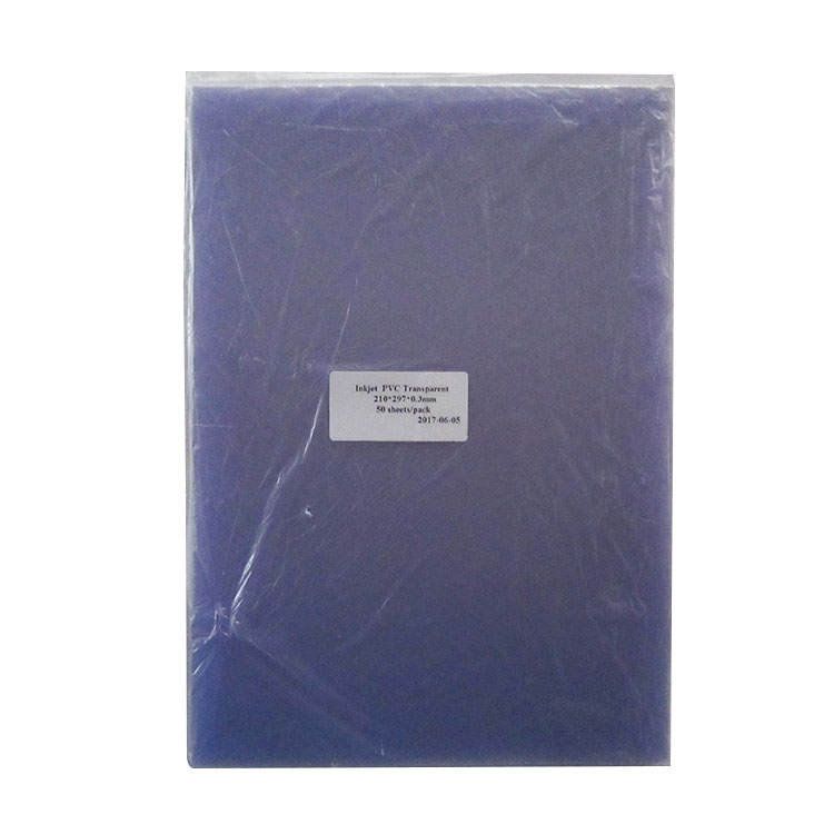 A4 Transparente Inkjet Printing PVC Sheets for Card Laminador 