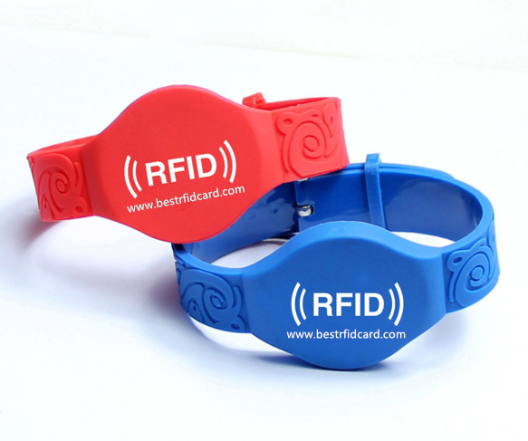 pulseras rfid con chips RFID para control de acceso | chip impermeable nfc rfid pulsera de silicona
