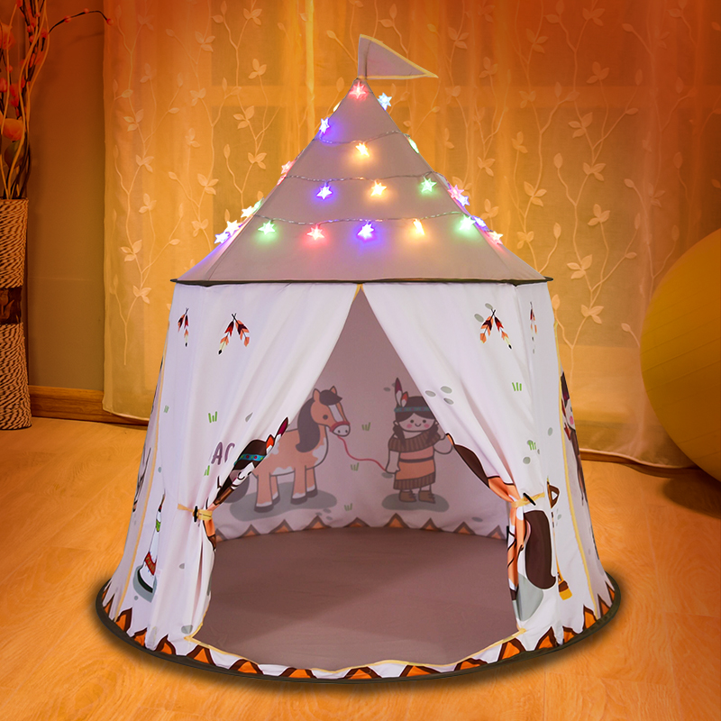 Portable Indian Shape kids play tent with SGS certifiction