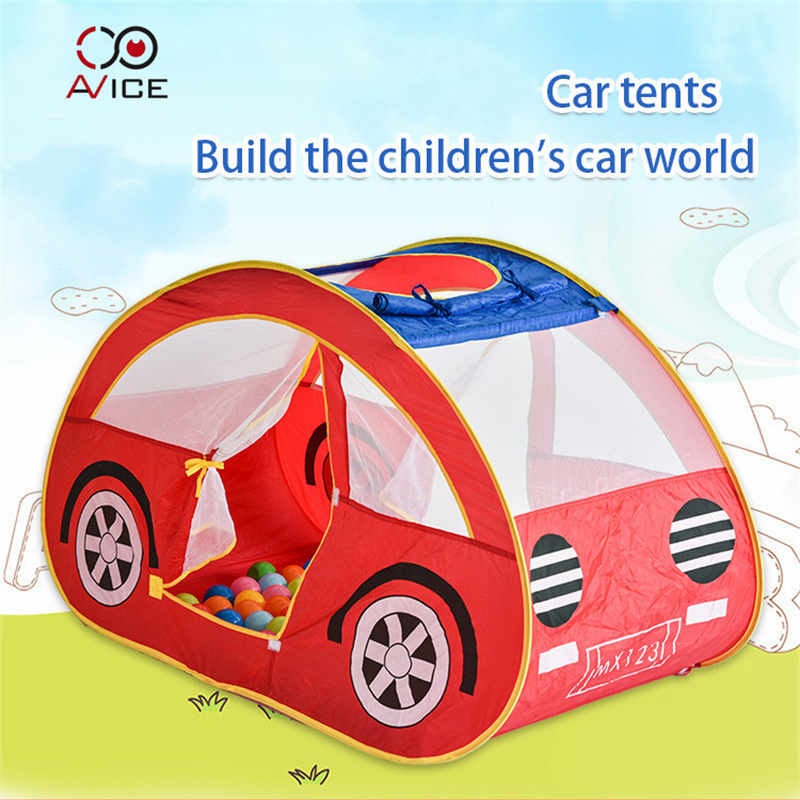Little Red Car Shape Tent Children Toy Tents with Ocean Ball
