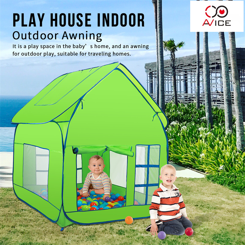 Children House Shape Camping Tent for Play Games