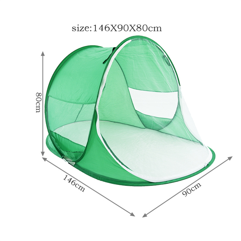 Green Color Beach Tent with Big Space for Baby 2021 Upgrade Beach Tent Easy Set Up