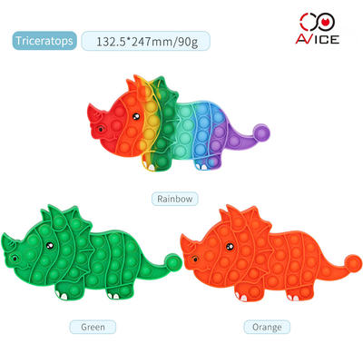 Triceratops Shape Kids Fidget Juguete para niños Regalo Nuevo Diseño Pop it Juguete