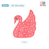 Pop it Toy Swan Shape Exercise Brain for Kids Play Games