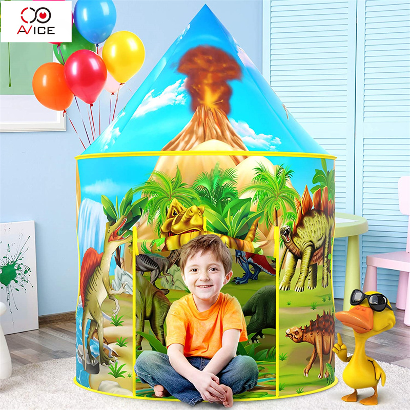 Tent Manufacturers Dinosaur Pattern Children Camping Tent with Box Package Gift