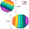 Push Bubble Sensory Fidget Toy & Spinners Rainbow Color