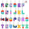Push Baby Key Chain Stress Relief Key Ring fidget Alphabet Hand Toys Handheld Fidget Toy Keychain Children Toy