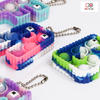 New Fashion Mini Fidget Stress Toys Keychain Fidget Sensory Toys Mini Figit Pops Its Fidget Toy Keychain