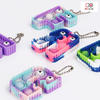 New Style Pop Its Fidget Toy Keyring for Children Play Keychain Children Toy