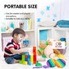 Rainbow Color Different Shape Children Push Bubble Sensory Fidget Toy