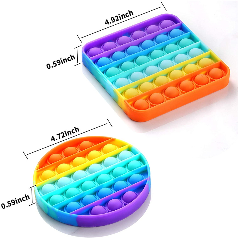 Rainbow Customized Kids Fidget Toy Multifunctional Education and Relieving 