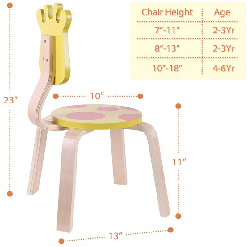 Cute Animal Shape Kids Chair Multifunctional and Foldable Kids Furniture