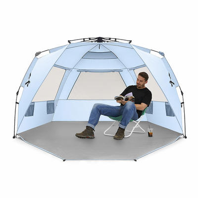 Nuevo diseño Easy Packing Beach Umbrella Tent Protección solar Automática Beach Tent Shade
