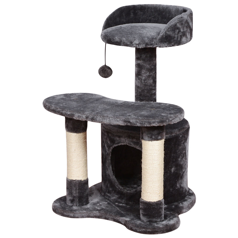 Wholesale Sisal Climbing Luxury Cat Tree Scratcher Frame High Quality Wood Board Castle Condo Furniture Tower