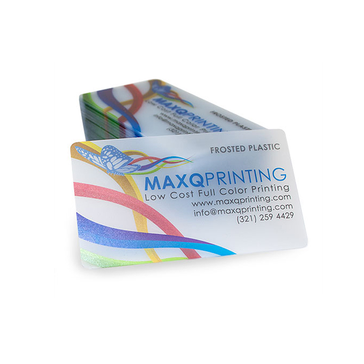 Hot Sale Cheap Custom Oem Pvc Transparent Cards Printing Plastic Clear  Business Cards