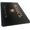 Black Material Credit dcar size Matt finished gold Pvc hot stamping card
