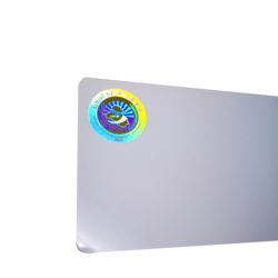 Wholesale custom sticker design laser 3D hologram PVC hot stamping card
