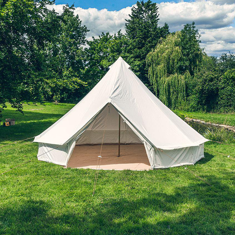 CMARMOL Cheap Canvas 100% Cotton Bell Tents Glamping 4m/5m/6m/7m Canvas Luxury Camping Tent