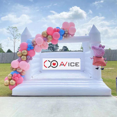 Hot Sale Wedding Party Occasion Gonflable Mariage Bouncey Castle Gonflable White Castle Bounce House