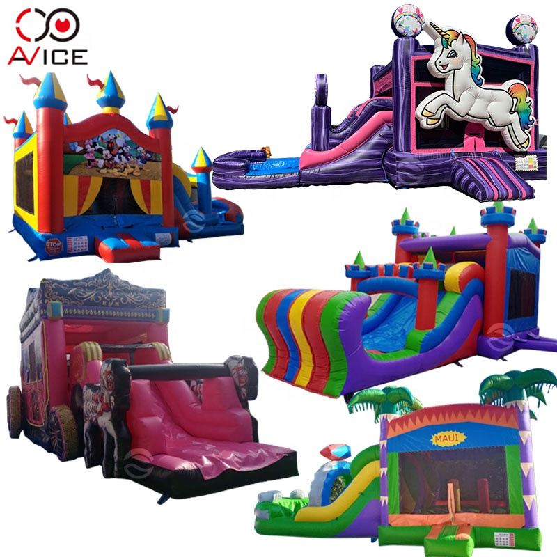 kids moon inflatable bouncer jumping castle jumping commercial bounce house combo party rentals for sale