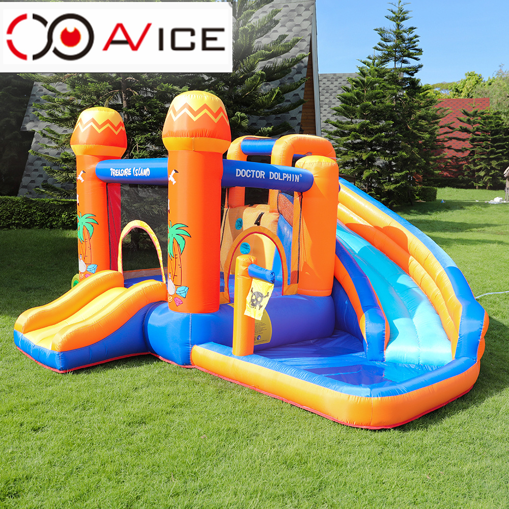 Factory Hot Sale Inflatable Water Slide Jumping Bouncy Castle With Pool
