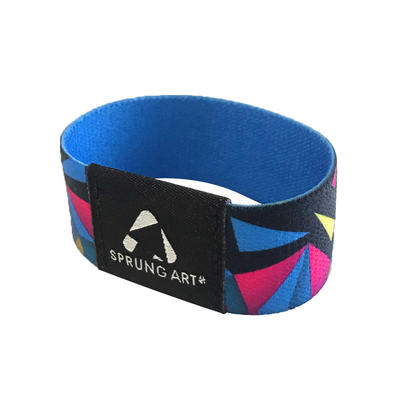 Adjustable RFID Wristband Elastic Fabric with NFC Ntag216 Chip for Star Concert 