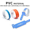  13.56mhz Writable Disposable Nfc Rfid Plastic Pvc Event Wristband With Custom Printing