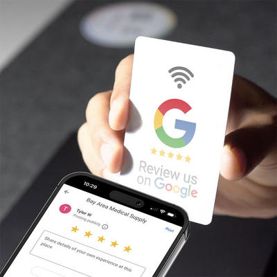 PVC Impression personnalisée NXP Ntag213 NFC Google Avis Cartes